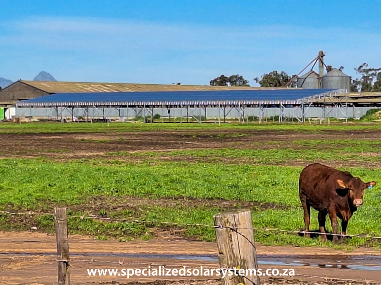 Braams Farm 180kVA 140kWp AC-DC coupled Grid tie solar system