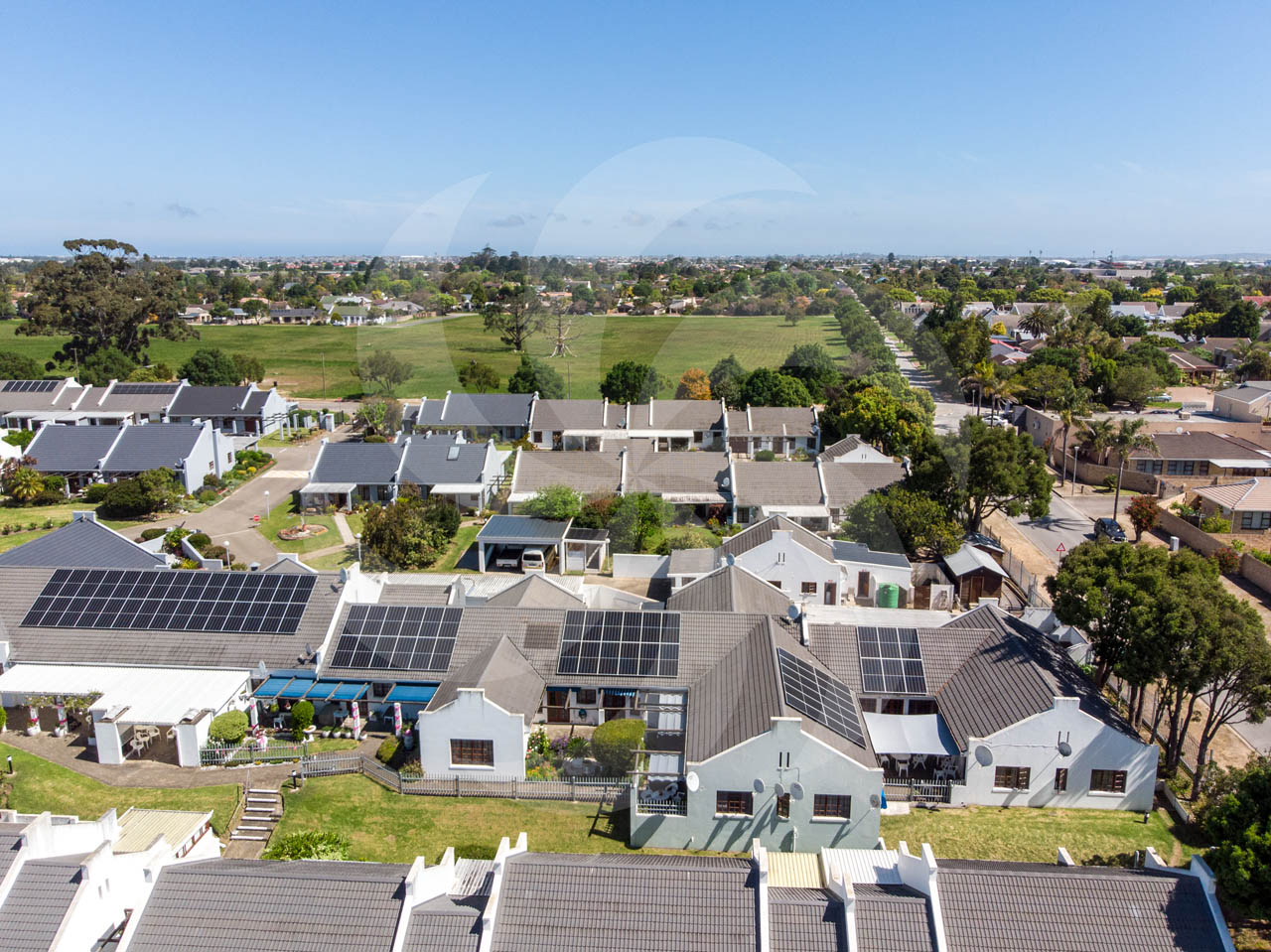 Commercial grid-tied solar power installation in George Thembalethu