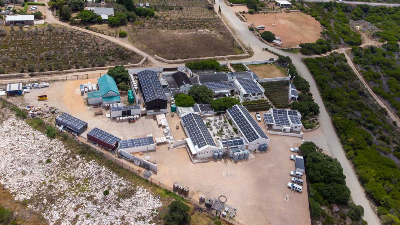 Commercial Solar Power Installation for the Inverroche Distillery in Still Bay